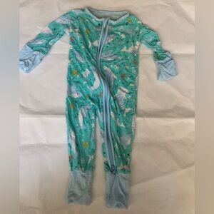 Little Sleepies Shark Soiree Bamboo Zippy Newborn